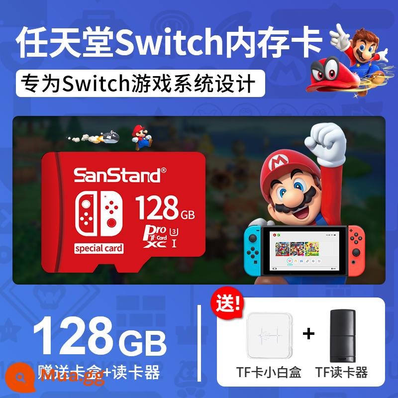 [Chất lượng hàng đầu] Thẻ nhớ sd của Nintendo Switch 128gNS thẻ nhớ chuyên dụng tốc độ cao switchsd card tf card u3 game memory card lite mở rộng dung lượng cầm tay thẻ nhỏ - chuyển đổi bộ nhớ thẻ tốc độ cao ①②⑧G [gửi hộp thẻ nhỏ + đầu đọc thẻ]