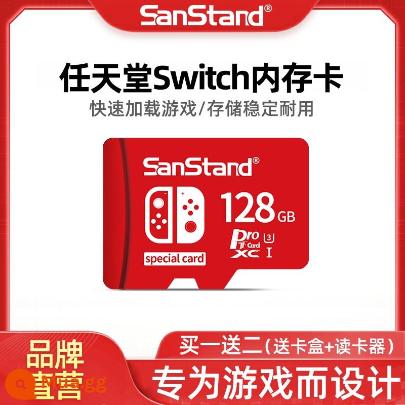 Thẻ Nintendo switchsd 512G bộ nhớ chuyên dụng thẻ sd thẻ nhớ ns mở rộng thẻ tf thẻ chuyển đổi thẻ nhớ - Thẻ tốc độ cao Nintendo Switch [①②⑧G] + hộp thẻ + đầu đọc thẻ