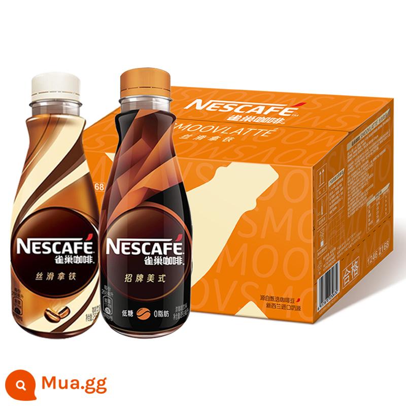 Nước uống cà phê giải khát pha sẵn latte hazelnut caramel đóng chai Nescafé 268ml*15 hộp đầy đủ - Tặng 10 chai Smooth Latte và tặng 5 chai American Style