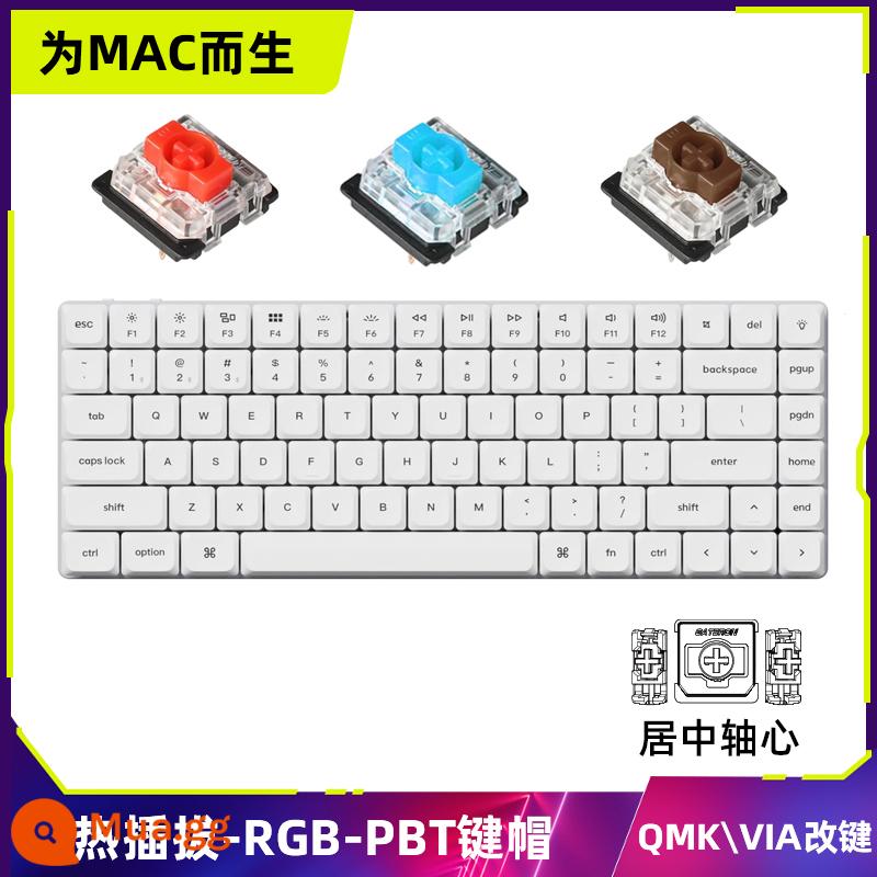 Bàn phím cơ siêu mỏng trục thấp Keychron K3Pro Bluetooth thích ứng không dây với văn phòng máy tính bảng Apple Mac Win - K3P-Q[Mẫu độc quyền]Mũ phím RGB-có thể tráo đổi nhanh-PBT