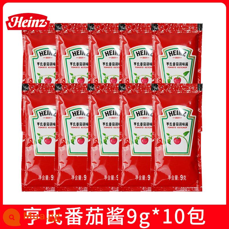 Tương cà Heinz tương cà hộ gia đình gói nhỏ Sốt cà chua Heinz túi thương mại trẻ em thêm 0 béo - Sốt cà chua Heinz 9g*10 gói