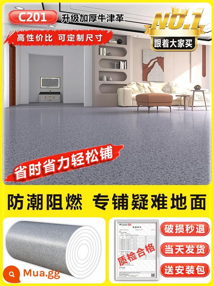 PVC dày chống mài mòn sàn sàn xi măng da được phủ trực tiếp bằng thảm nhựa thảm nhựa chống thấm nước miếng dán sàn nhà tự dính 1 - C201[20 ô vuông]