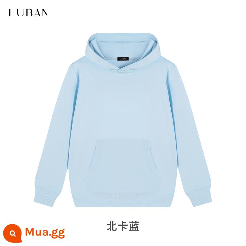 Quần áo công việc cao -LOGO TUYỆT VỜI TUYỆT VỜI LOGO DIY HAT -JACKET COTTON PLUS TEAM VELVET Quy trình làm việc tùy chỉnh - Màu xanh Bắc Carolina