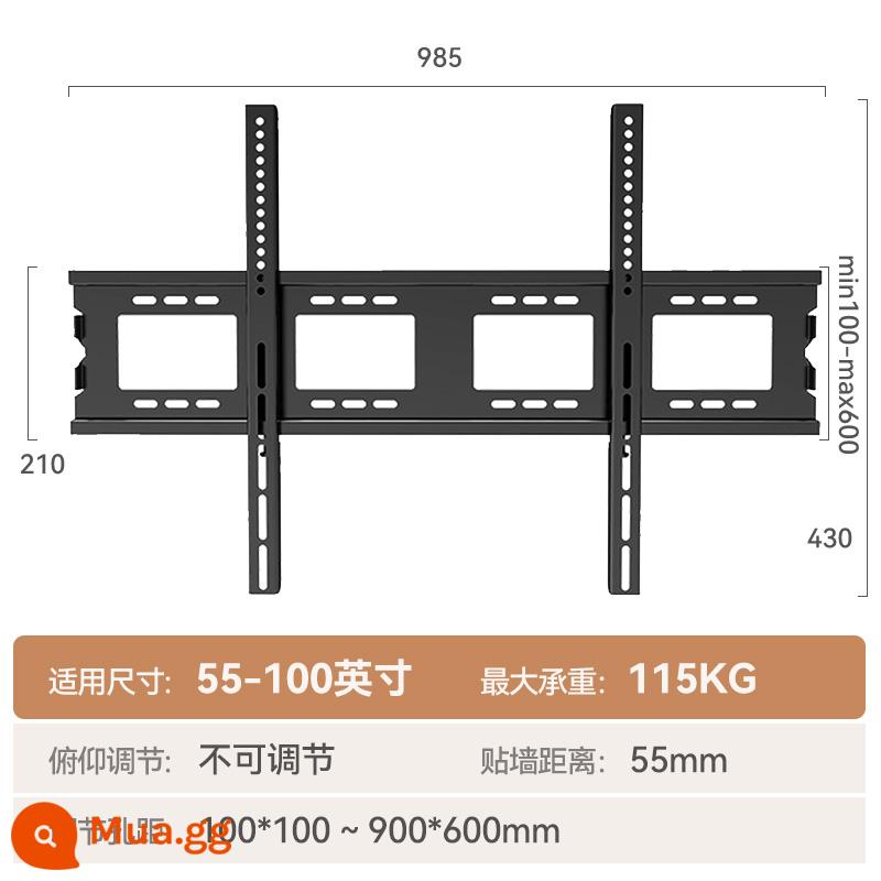 Giá treo TV đa năng Giá treo tường đa năng cho Xiaomi Hisense tcl Skyworth 55/65/75/85 inch - Loại E [55-100 inch] dày và cố định (TV màn hình lớn)