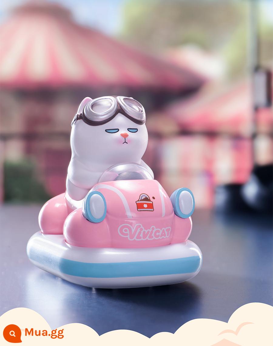 sp9 Bubble Mart SKULPPANDA Buổi sáng ngày mai Peak Series Blind Box POPMART Car Tide Play Gift - [Bumper Car-ViViCat] Mở hộp và xác nhận