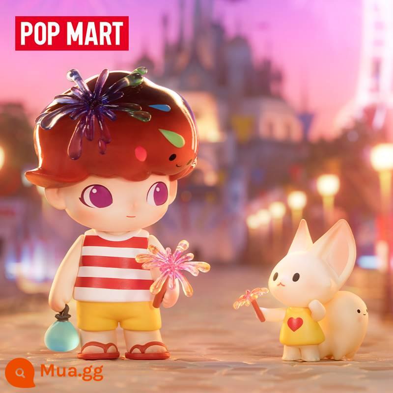 POPMART Bubble Mart DIMOO Ngày hẹn hò Series Blind Box Model Đồ chơi hợp thời trang Lễ tình nhân Quà tặng tỏ tình - [Pháo hoa mùa hè] (Bao gồm xác nhận mở hộp thẻ thời thượng)