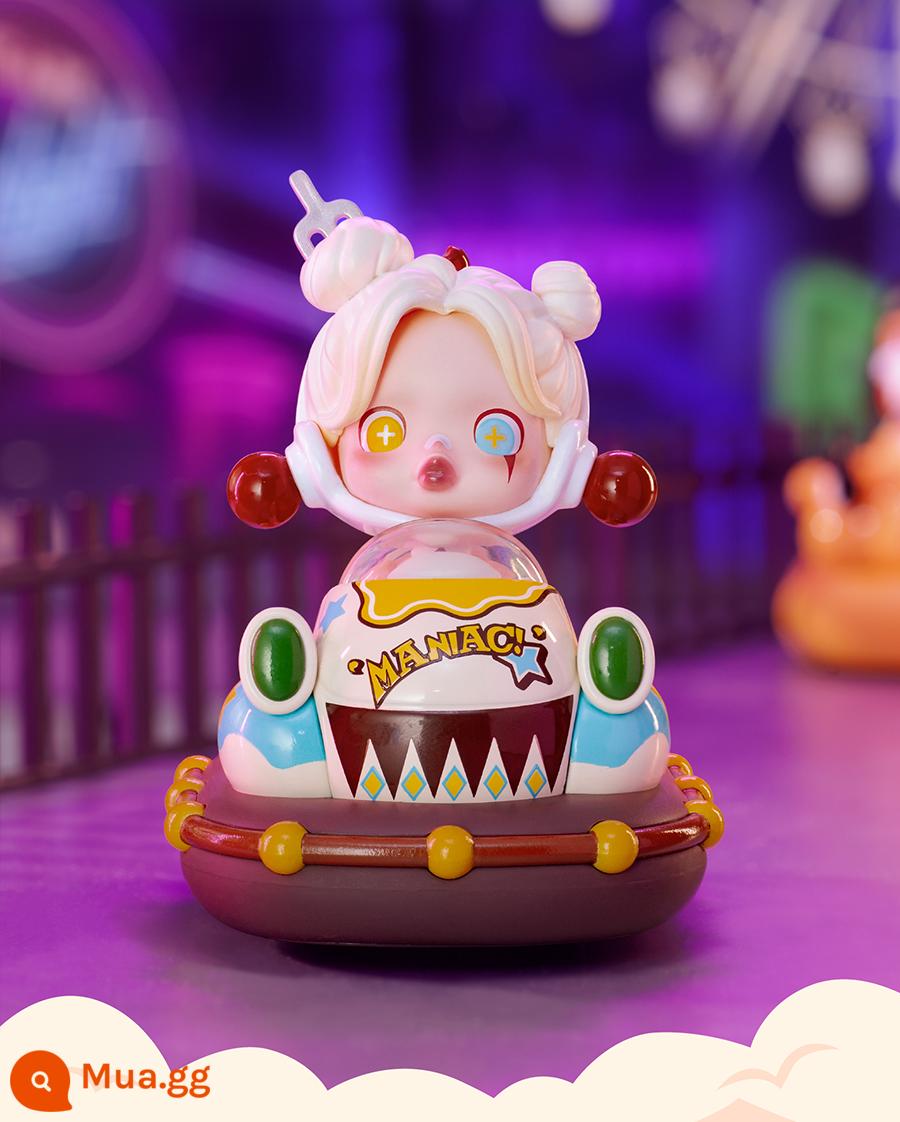 sp9 Bubble Mart SKULPPANDA Buổi sáng ngày mai Peak Series Blind Box POPMART Car Tide Play Gift - [Bumper Car-SKULPANDA] Xác nhận mở hộp