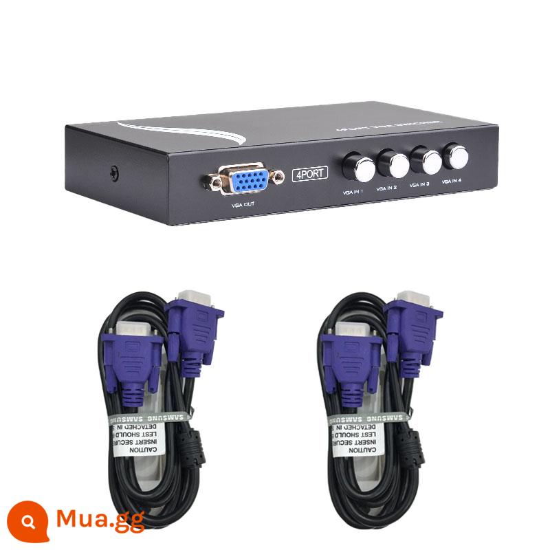 E Thời gian mạng và không gian Giám sát máy tính Máy chủ VGA Chuyển đổi màn hình bốn -In -Me - Switch 4 cổng 2 line