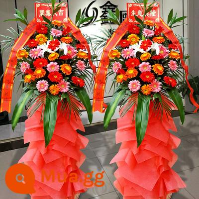 Lẵng hoa khai trương hoa Vô Tích Xishan Huishan Binhu Jiangyin Yixing Liangxi Xinwu shop hoa đồng thành phố giao hàng tận nơi - Kiểu 2 (giá cho một cặp)