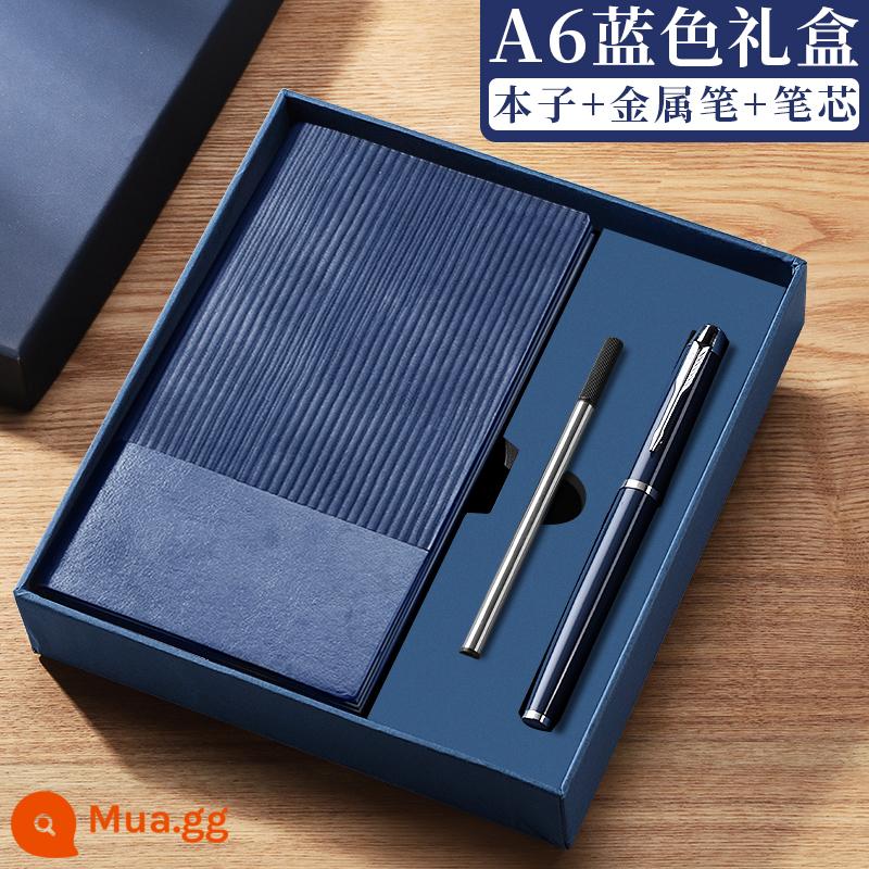 A6 máy tính xách tay cuốn sách nhỏ di động nhỏ mini xách tay bỏ túi văn phòng kinh doanh làm việc notepad cuốn sách nhỏ ghi nhớ cuộc họp cuốn sách tùy chỉnh có thể in logo - Bộ 3 tờ A6 xanh (100 tờ) (bút ký + ruột bút)