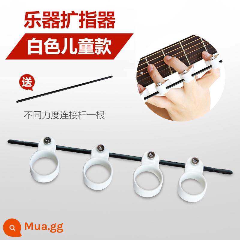 Nhạc Cụ Đa Năng Ngón Tay Mở Rộng Phụ Kiện Đàn Guitar Hiện Vật Phụ Trợ Hợp Âm Ngón Tay Dụng Cụ Mở Ngón Tay Huấn Luyện Đàn Piano Chia Ngón Tay - Kích thước nhỏ màu trắng cho trẻ em (có thể điều chỉnh khoảng cách)