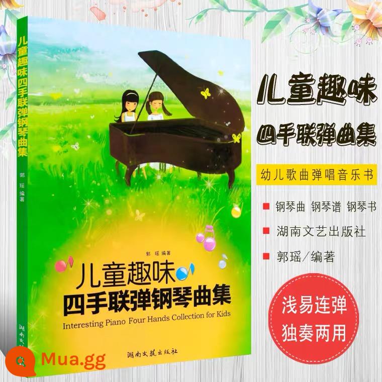 Bộ sưu tập nhạc piano bốn tay vui nhộn cho trẻ em giác ngộ chính hãng Các bài tập piano cơ bản dành cho trẻ em - Bom bốn tay vui nhộn dành cho trẻ em