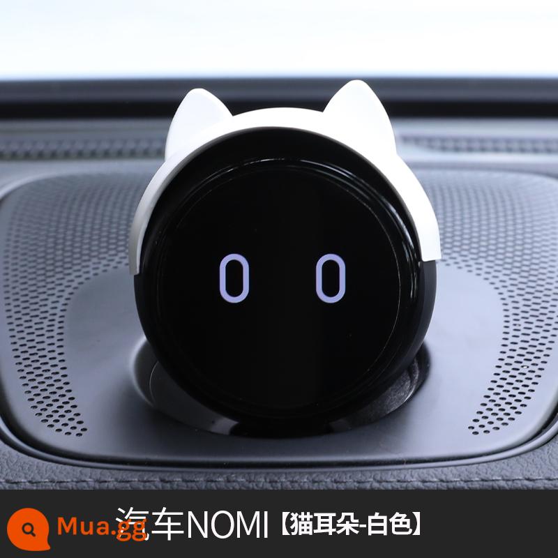 Mũ robot Weilai NOMI mũ cứng ES6ET7 sửa đổi vật liệu trang trí Ông Bao Bobo lên hàng không vũ trụ - NOMI [tai mèo] màu trắng