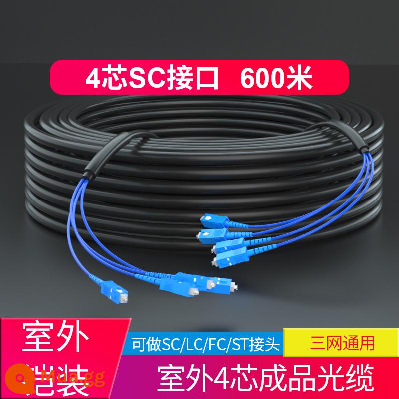 Tùy chỉnh áo giáp ngoài trời hoàn thành cáp quang Gyxtw Tiêu chuẩn quốc gia Viễn thông Teleccations Lớp bốn -Core SC Fiber 2 Core 8 Core 12 Core 6 Air Buried miễn trừ đơn lẻ -Chuẩn bị BUMPER LIGHT OUTER OUTDOOR BUMPER LINE - (4 lõi 600 mét) Đầu nối SC được bọc thép hoàn thiện cáp quang/hỗ trợ tùy chỉnh