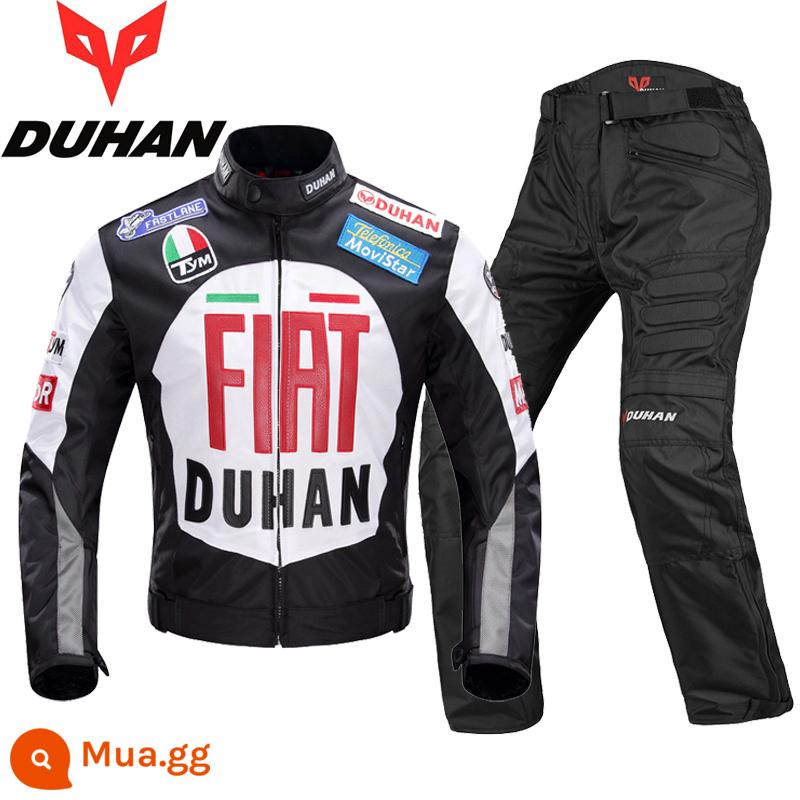 Duhan Racing Motor Motor Muff và Milter Circuit Women's Off -Road điều khiển Knight Motorcycle Set - Bộ vest đen 082 [áo có lót và quần không có lót]