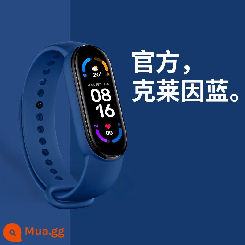 Smart Watch Men's Black Technology Đa chức năng Chạy Bước Bước không thấm nước Bluetooth Bluetooth Vòng đeo tay dành cho sinh viên Quỹ phụ nữ - 818 Macaron color series-Klein xanh