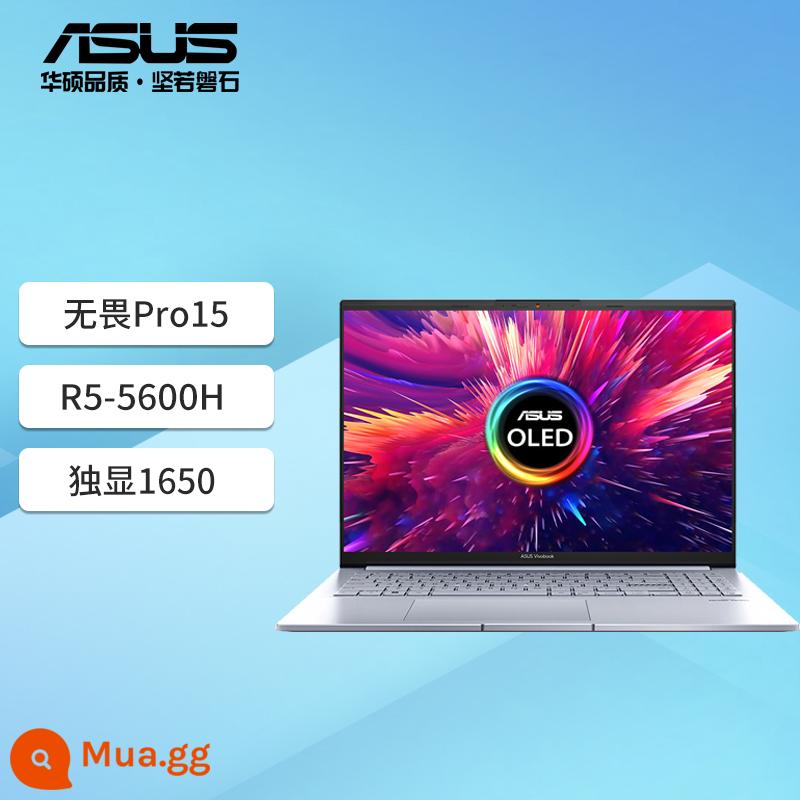 [Miễn lãi suất thứ 3] ASUS Fearless Pro15 Ruilong/Pro16/Màn hình 2.8K/120Hz/133%sRGB/Màn hình OLED/máy tính xách tay mỏng nhẹ dành cho sinh viên văn phòng công sở - Card đồ họa độc lập Fearless Pro15/R5-5600H 1650 bạc