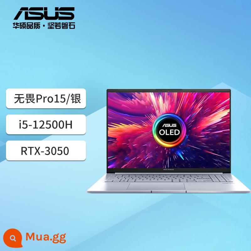 [Miễn lãi suất thứ 3] ASUS Fearless Pro15 Ruilong/Pro16/Màn hình 2.8K/120Hz/133%sRGB/Màn hình OLED/máy tính xách tay mỏng nhẹ dành cho sinh viên văn phòng công sở - Fearless Pro15/i5-12500H/card đồ họa độc lập 2.8K/3050 bạc