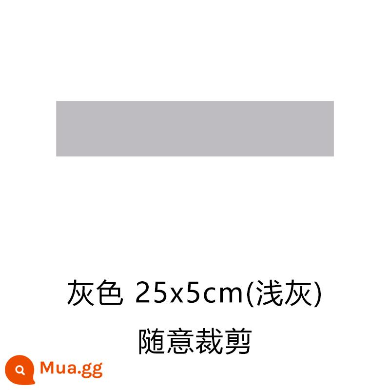 Xe chống xước miếng dán dải dài chống nắng chống thấm nước trắng đen sửa chữa chống xước bao da miếng dán cơ thể cửa bên - Một miếng băng dính chống nắng màu xám 25x5cm (băng dính chống nắng không thấm nước)