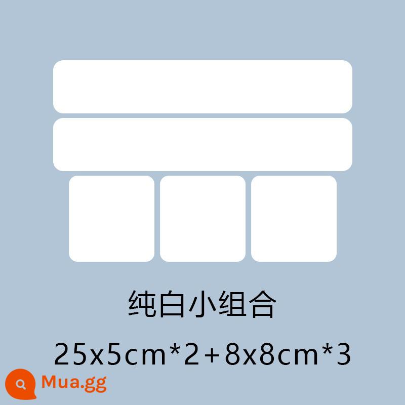 Xe chống xước miếng dán dải dài chống nắng chống thấm nước trắng đen sửa chữa chống xước bao da miếng dán cơ thể cửa bên - Một bộ kết hợp nhỏ màu trắng tinh khiết (miếng dán chống nắng không thấm nước)