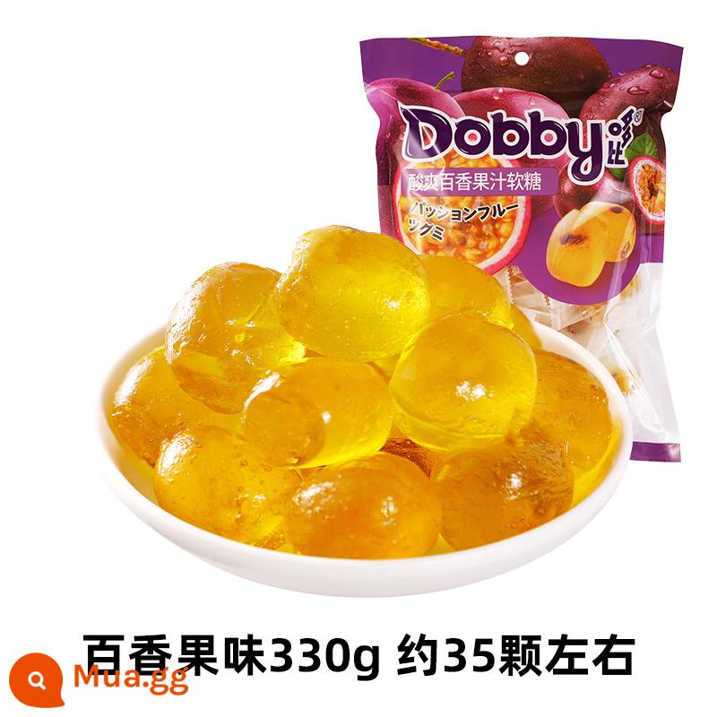 dobby dobby ếch du lịch giáng sinh kẹo dẻo trái cây xoài trắng nước đào kẹo snack chanh dây - [Gói Cực Lớn] Chanh Dây ❤ Gummies 330g