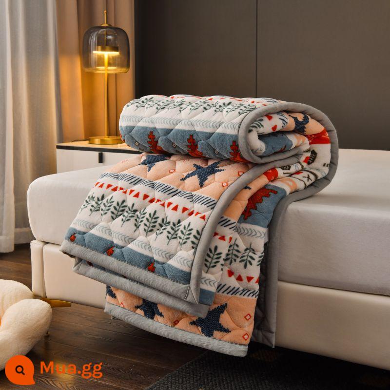 Mùa đông sữa nhung đệm lót dày ấm flannel đệm nhung san hô ký túc xá giường đơn chăn - phóng túng