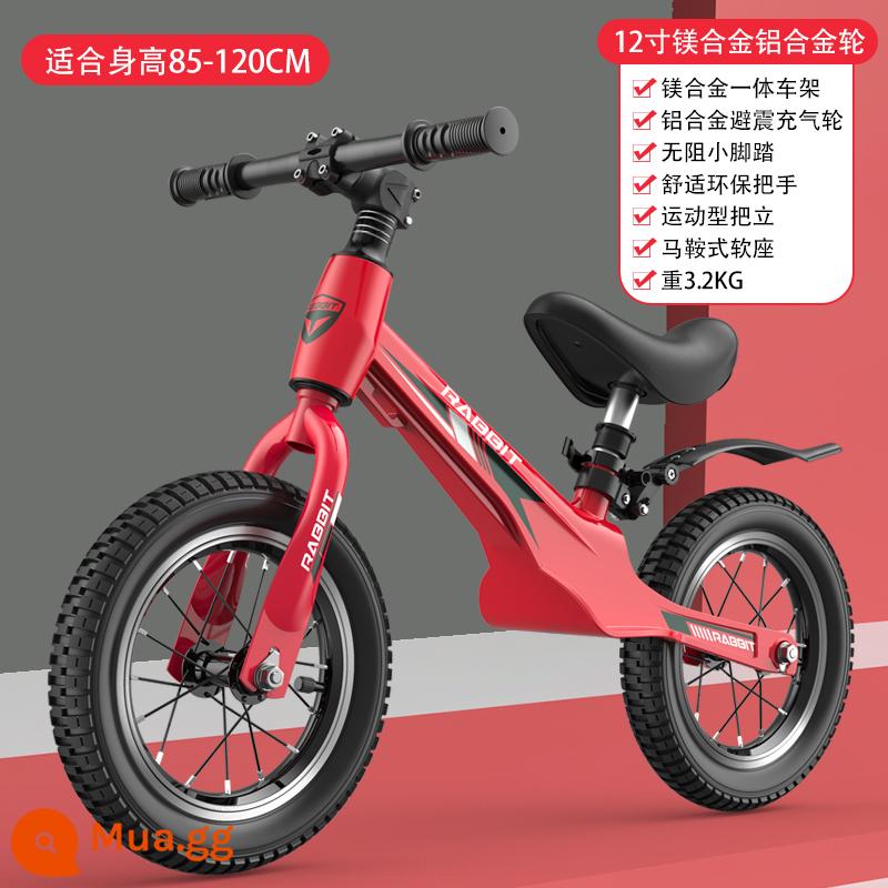 Xe thăng bằng trẻ em 1-3-68 tuổi không cần đạp xe trượt scooter bé trai xe trượt scooter bé gái xe đạp đồ chơi nhỏ - Lốp khí nén hợp kim nhôm/hợp kim magiê hàng không/màu đỏ Trung Quốc phù hợp với chiều cao 85-120CM