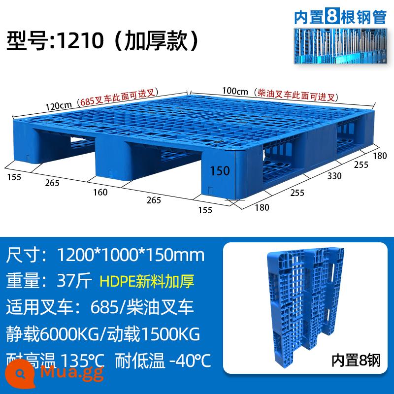 Lưới Tứ Xuyên từ nhựa pallet stacker chống ẩm pad sàn nhà kho mat hàng hóa công nghiệp pad kho pallet pallet thẻ hội đồng quản trị - 120*100*15.0cm Thép tích hợp dày 8 [Có sẵn] Đặc biệt dành cho hàng nặng