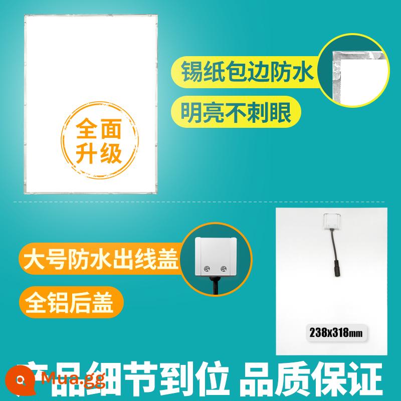 Tích Hợp Trần Yuba Bảng Chiếu Sáng Thay Thế Yuba Bảng Điều Khiển Đèn LED Bảng Nóng Yuba Bảng Chiếu Sáng Đèn Phụ Kiện Chiếu Sáng - 23,8x31,8 (model hoàn toàn bằng nhôm có độ bóng cao) Vỏ chống nước lớn nâng cấp 18w