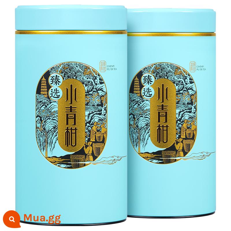 Xinhui Xiaoqinggan 500g vỏ quýt Trà Vân Nam Pu'er trà chín nguyên chất đích thực phơi nắng quýt nhỏ Trà Pu'er đóng hộp - 502g