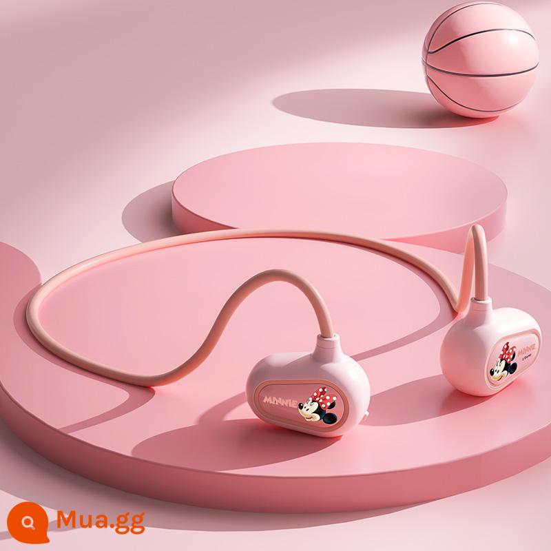 Disney Chính Hãng Spine Dẫn Tai Nghe Bluetooth Không Dây Thể Thao Chạy Bộ Đầu Đeo Earhook Tuổi Thọ Pin Dài - Pink Minnie phiên bản nâng cấp [Chất lượng âm thanh HIFI]