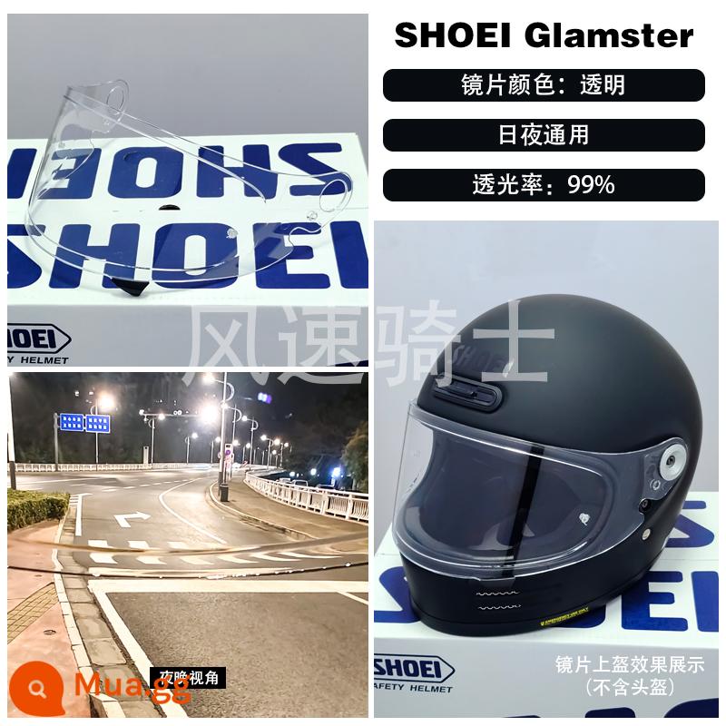 Ống kính SHOEI Z8 Z7 X14 X15 GT AIR Kính mũ bảo hiểm Glamster ngày và đêm cực quang đen chống sương mù - Màu xanh nhạt