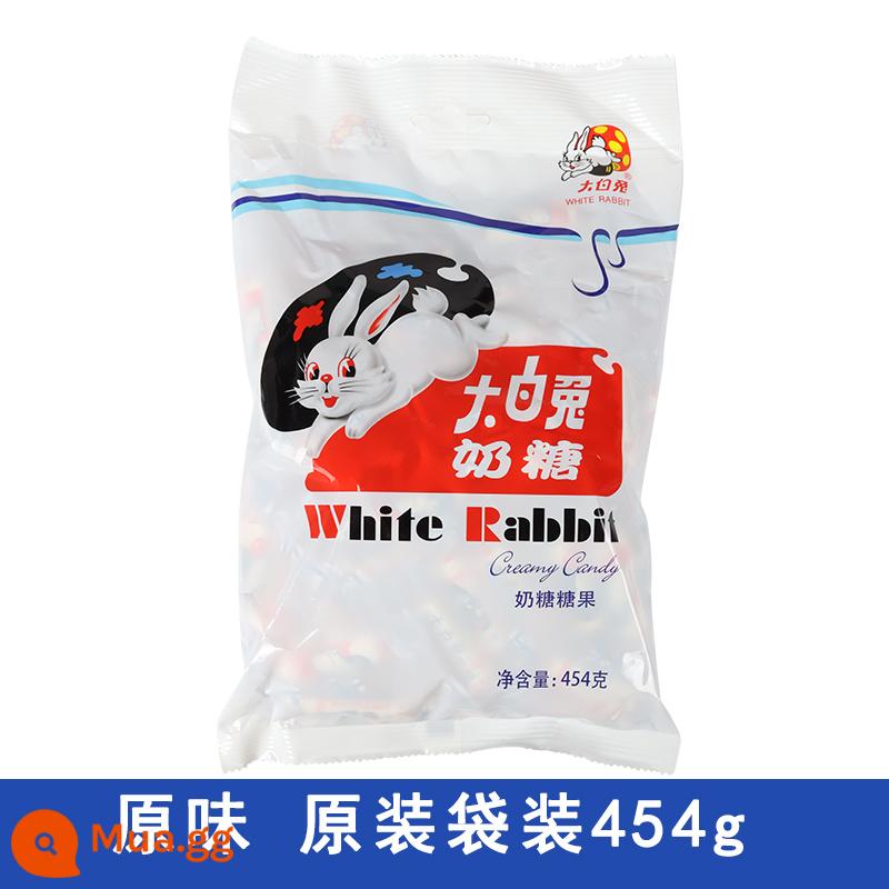 Thỏ Trắng Lớn Kẹo Sữa Hỗn Hợp Kẹo Năm Mới Số Lượng Lớn Kẹo Cưới Sỉ Hoài Cổ Ăn Tết Quà Tặng Cho Trẻ Em - Hương vị nguyên bản 454g, khoảng 84 miếng [túi nguyên bản]