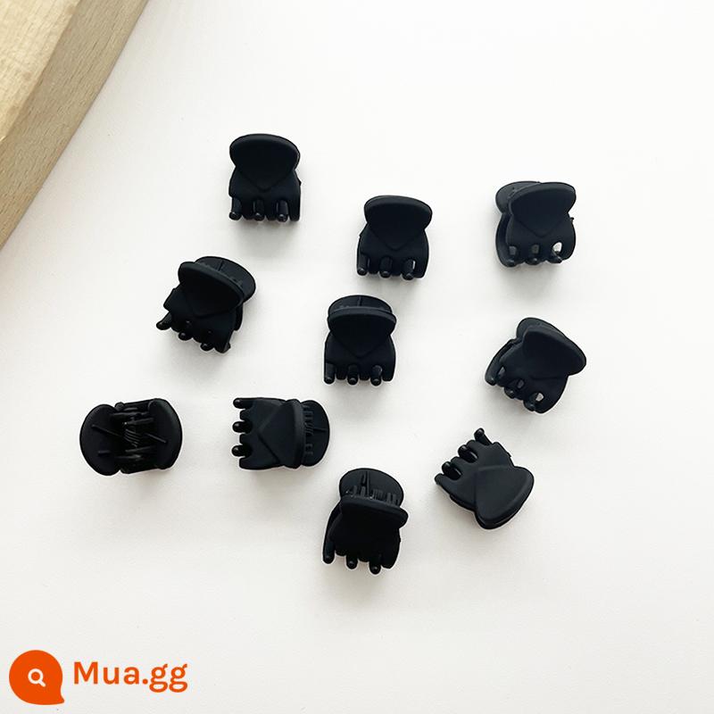 Bangs Kẹp Trán Shark Clip Nhỏ Lấy Kẹp Phụ Kiện Tóc Mùa Hè Nữ Kẹp Tóc Nhỏ Tóc Bện Mini Màu Đen Hiện Vật Kẹp Tóc Nhỏ - Màu đen mờ 1,5cm/10 miếng