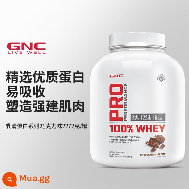 GNC Jiananxi 100% bột whey protein cô lập tăng cơ thể dục nam nữ bột protein tăng cân nhập khẩu từ Mỹ - Bột whey protein 2272g