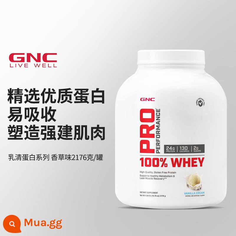 GNC Jiananxi 100% bột whey protein cô lập tăng cơ thể dục nam nữ bột protein tăng cân nhập khẩu từ Mỹ - Bột whey protein 2176g