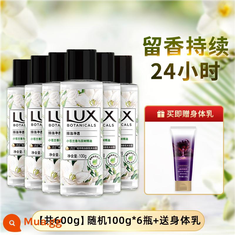 Sữa tắm Lux lưu hương lâu 72h sữa tắm gia đình nam nữ dạng lỏng dưỡng ẩm thu đông sữa tắm - [Tổng cộng 600g] Ngẫu nhiên 100g 6 chai + tặng dưỡng thể