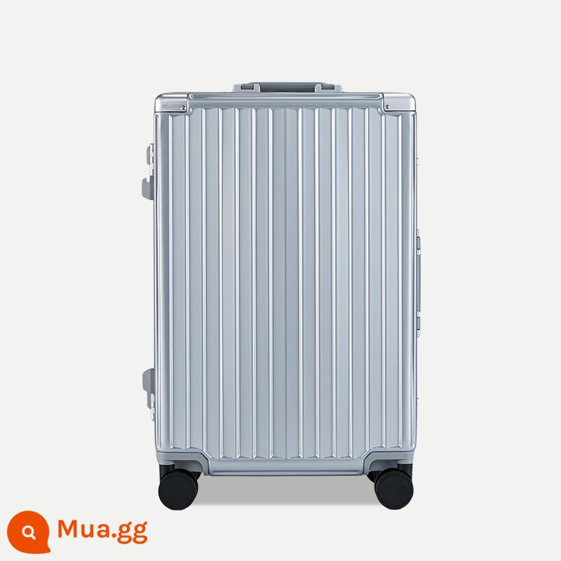 MARRLVE khung nhôm cao cấp mật khẩu xe đẩy du lịch trường hợp bánh xe đa năng 20 inch nội trú trường hợp nữ 2426 vali nam - Streamer Bạc M5624