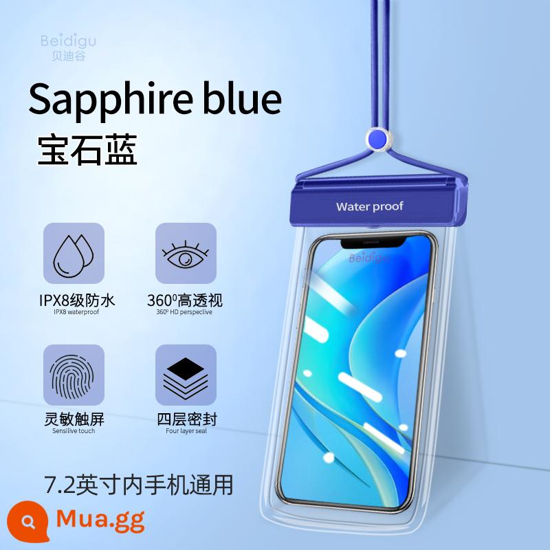 Túi chống nước điện thoại di động Huawei Honor 70pro/60se Enjoy 50 màn hình cảm ứng lặn bơi túi chống nước đặc biệt - Mẫu nâng cấp màu xanh sapphire [cấp 8 kín và chống thấm nước]