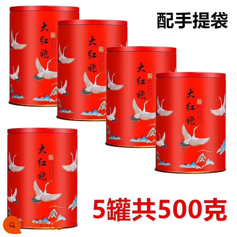 5 lon trà lớn Tieguanyin Lapsang Souchong Jinjunmei Dahongpao Jasmine Tea 500g quà tặng giá cả phải chăng - Dahongpao tổng cộng 5 lon cò 500g