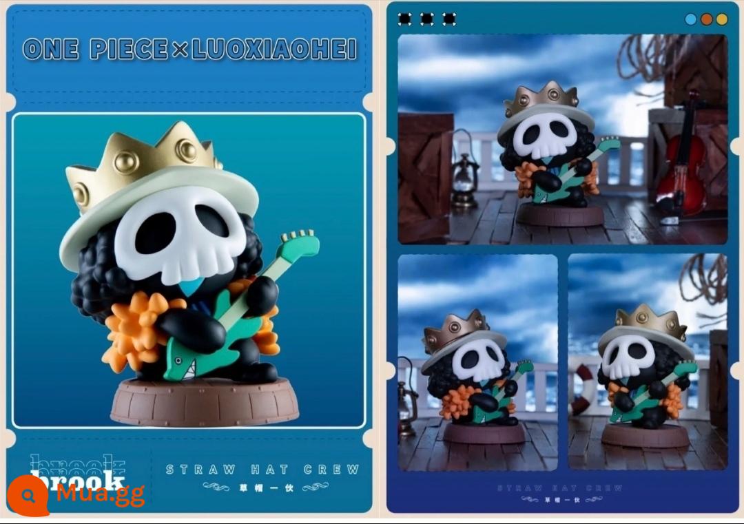 Vua One Piece chính hãng Luo Xiaohei Ji Sailing the Great Route of the East China Sea Blind Box Co-brand Rufusoron Model Doll - Mẫu Bruco thế hệ thứ hai [đã mở hộp nhưng chưa đóng gói]