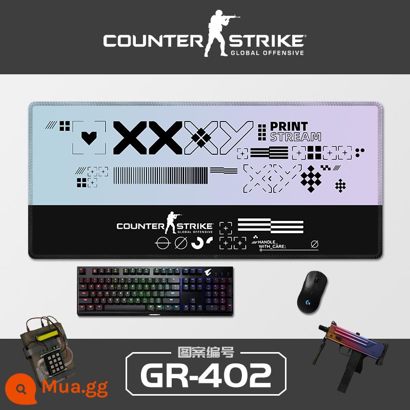 Sê-ri CSGO tấm lót chuột sáng tạo quá khổ Cậu bé Ersimov thi đấu điện dày đặc bảng trò chơi pad khóa cạnh bàn phím máy tính Nhật Bản đệm bảo vệ cổ tay sinh viên bảo vệ cổ tay chống trượt miếng đệm nhỏ hình vuông của phụ nữ có thể được tùy chỉnh - GR-402 [Kéo khóa chính xác]