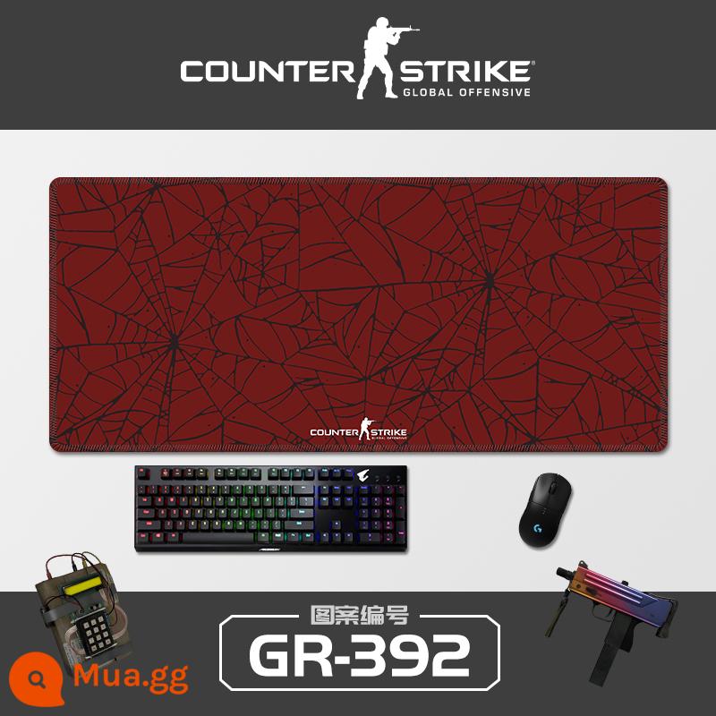 Sê-ri CSGO tấm lót chuột sáng tạo quá khổ Cậu bé Ersimov thi đấu điện dày đặc bảng trò chơi pad khóa cạnh bàn phím máy tính Nhật Bản đệm bảo vệ cổ tay sinh viên bảo vệ cổ tay chống trượt miếng đệm nhỏ hình vuông của phụ nữ có thể được tùy chỉnh - GR-392 [Kéo khóa chính xác]