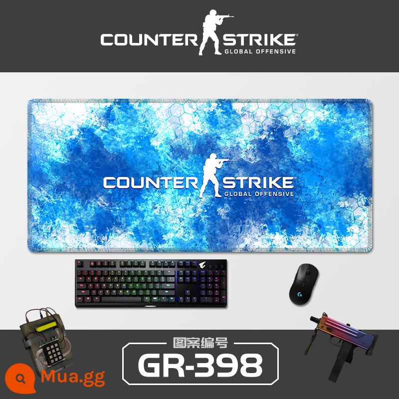 Sê-ri CSGO tấm lót chuột sáng tạo quá khổ Cậu bé Ersimov thi đấu điện dày đặc bảng trò chơi pad khóa cạnh bàn phím máy tính Nhật Bản đệm bảo vệ cổ tay sinh viên bảo vệ cổ tay chống trượt miếng đệm nhỏ hình vuông của phụ nữ có thể được tùy chỉnh - GR-398 [Ép khóa chính xác]