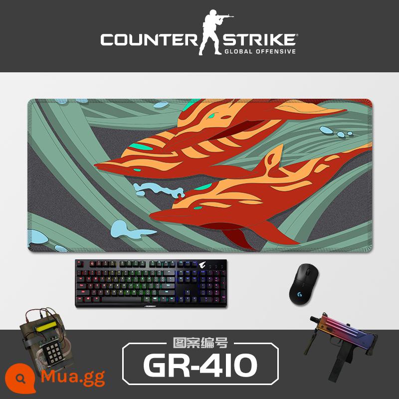 Sê-ri CSGO tấm lót chuột sáng tạo quá khổ Cậu bé Ersimov thi đấu điện dày đặc bảng trò chơi pad khóa cạnh bàn phím máy tính Nhật Bản đệm bảo vệ cổ tay sinh viên bảo vệ cổ tay chống trượt miếng đệm nhỏ hình vuông của phụ nữ có thể được tùy chỉnh - GR-410 [Ép khóa chính xác]