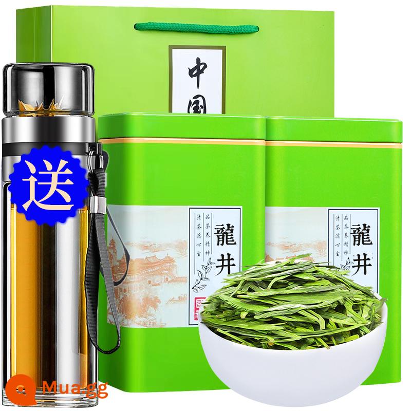 Trà Mohe Longjing trà mới Trà xuân Mingqian Khu vực sản xuất Qiantang vị đậu nụ mềm vị đậm túi 500g - 500g