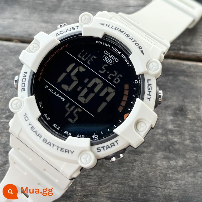 Đồng hồ CASIO nam sinh viên thể thao chống thấm nước đa chức năng màn hình kỹ thuật số điện tử AE1500WH - AE-1500WH-8B2VDF[gạo trắng nếp]