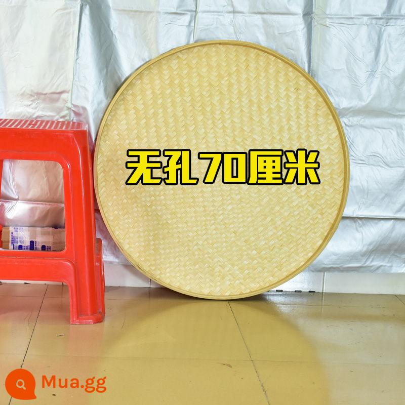 Tranh tre hót rác trang trại DIY sử dụng vòng tròn không lỗ để tạo rây tre Mảng tre nhỏ giỏ tre trang trí khay tre để sấy khô - Đường kính 70cm