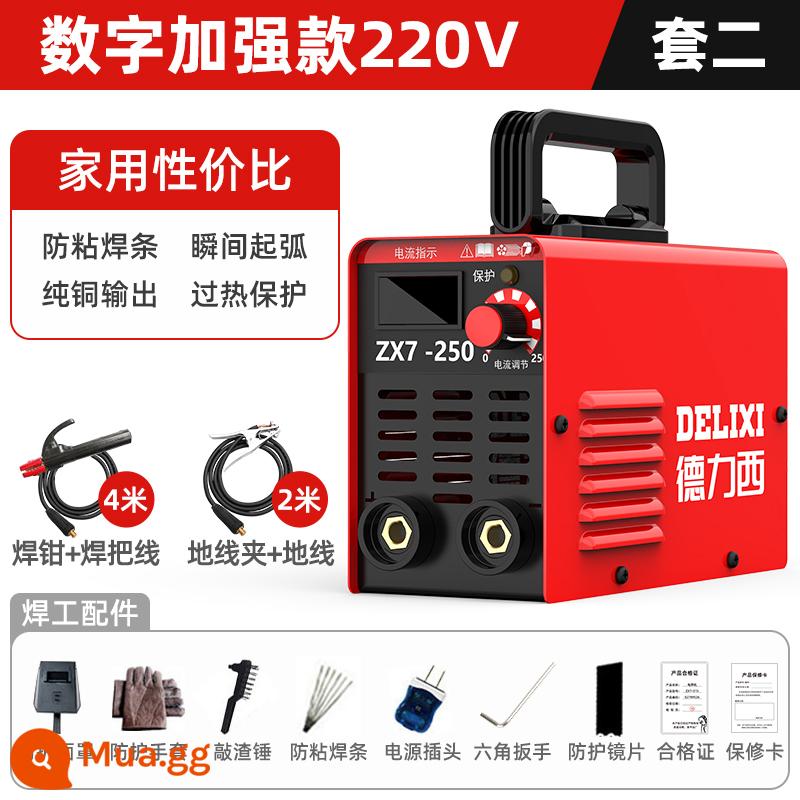 Delixi 315 400 Máy Hàn 220v380v Cấp Công Nghiệp Đôi Điện Áp Kép Hộ Gia Đình Toàn Đồng Nhỏ Máy Hàn - Bộ 250 kỹ thuật số mini 220v 2 199