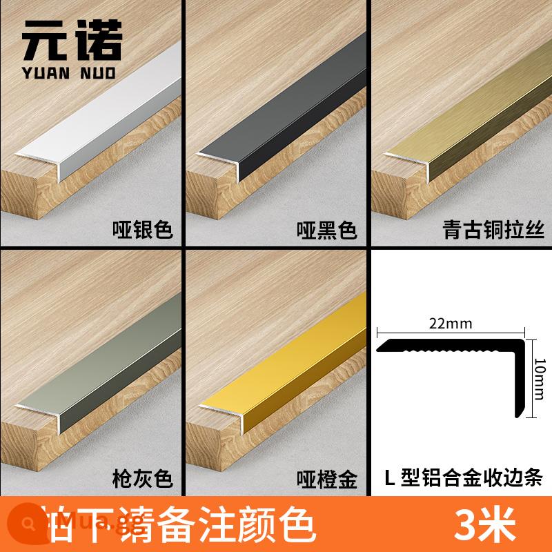 Hợp kim nhôm L -Shaped Edge Phần 7 Biên giới Biên giới Hợp kim Titan Border Border Border Border Border Border Bord - Dài 3 mét L●Dày 10x22mm●Xin lưu ý màu sắc khi đặt hàng